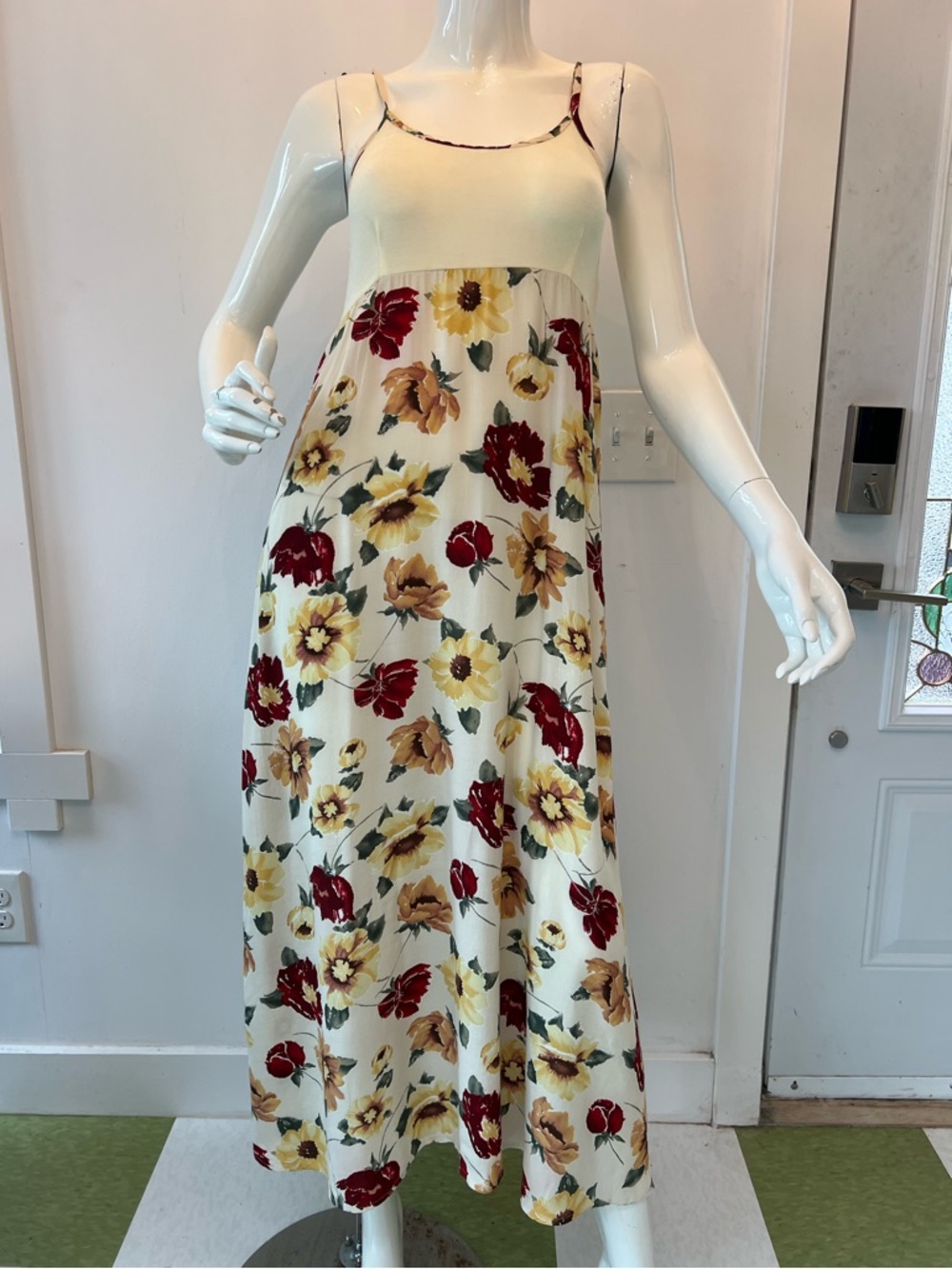 Vintage Patty dress Made in USA  cocktail party spaghetti straps Maxi